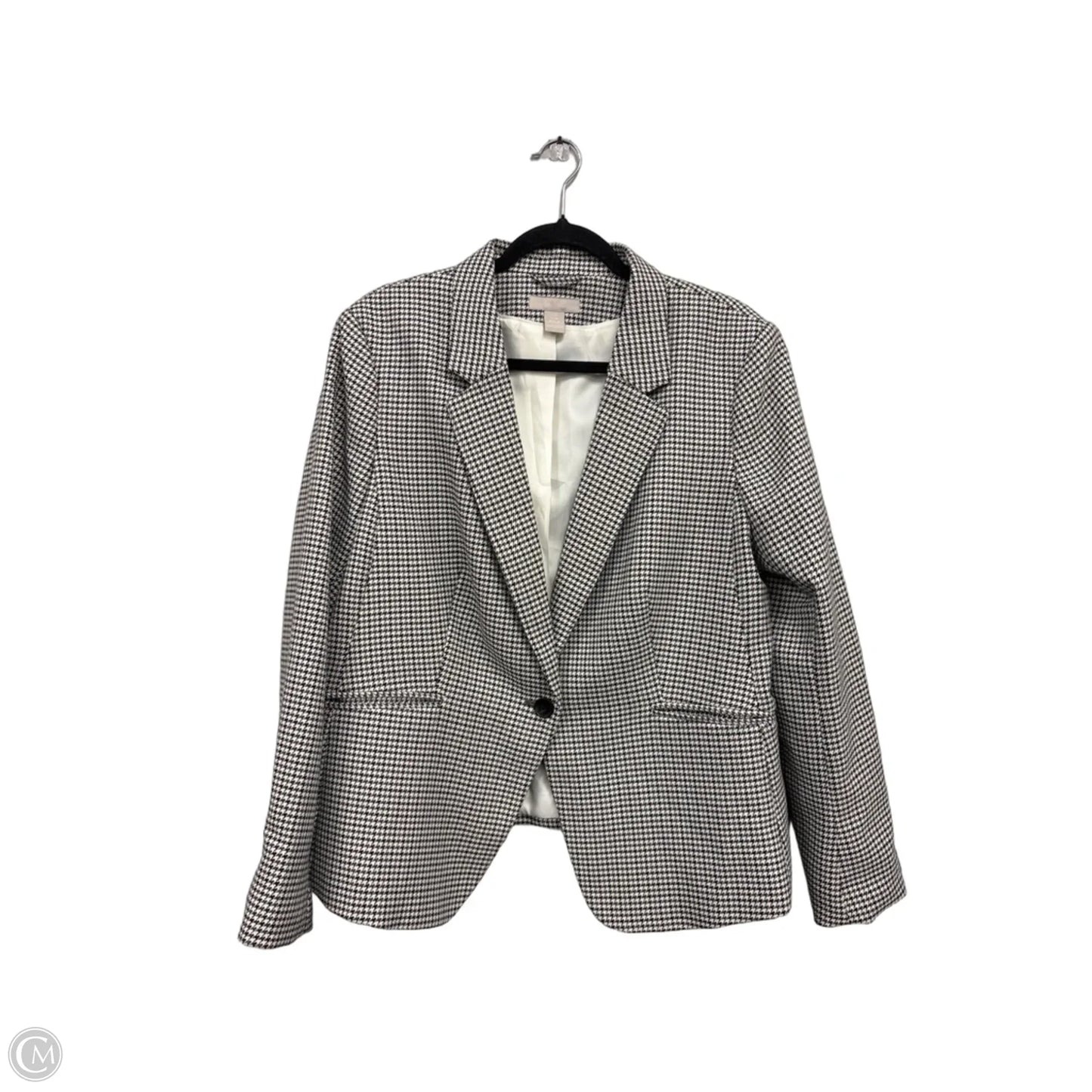 Blazer By H&m In Black & Grey, Size: Xl