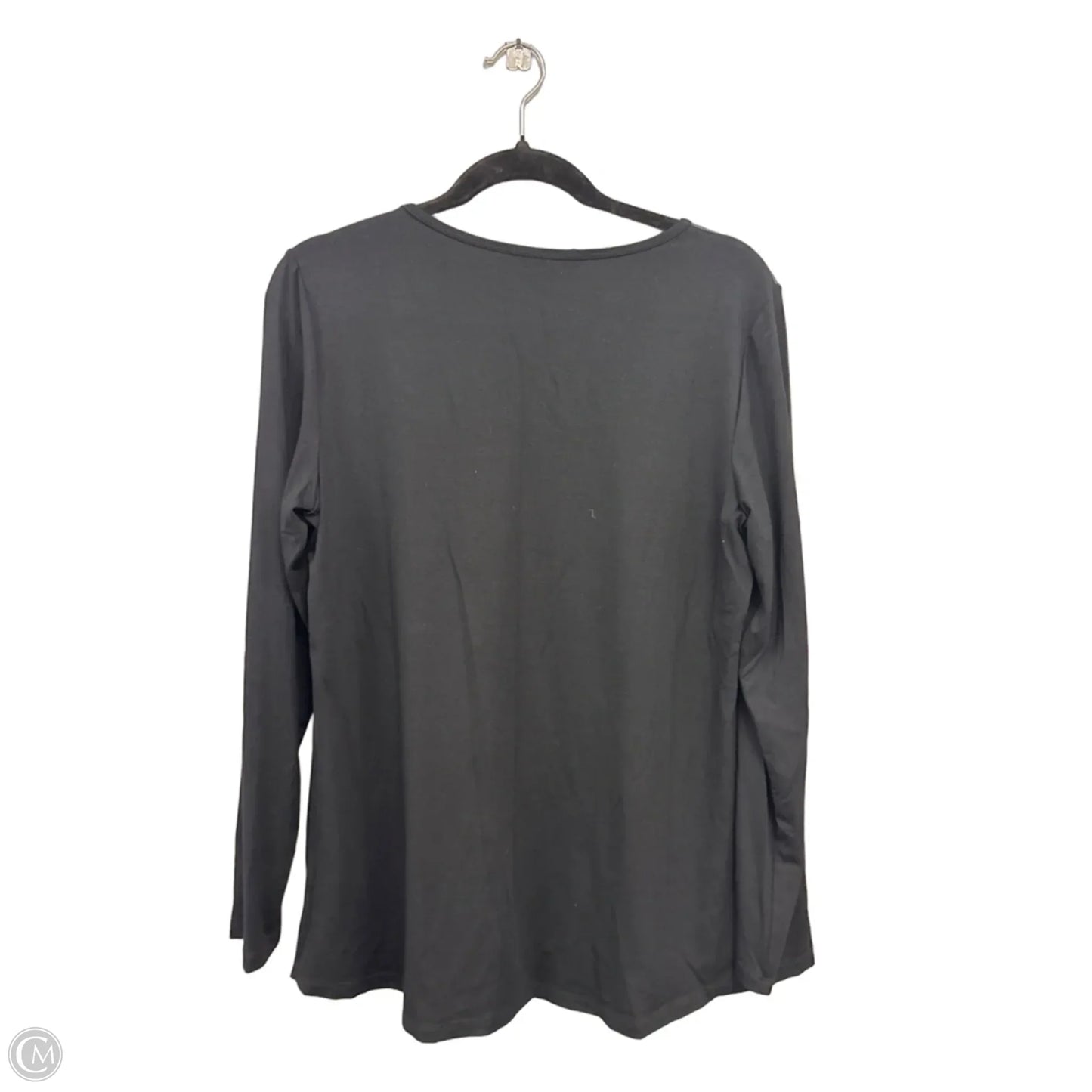 Top Long Sleeve By Clothes Mentor In Black, Size: L