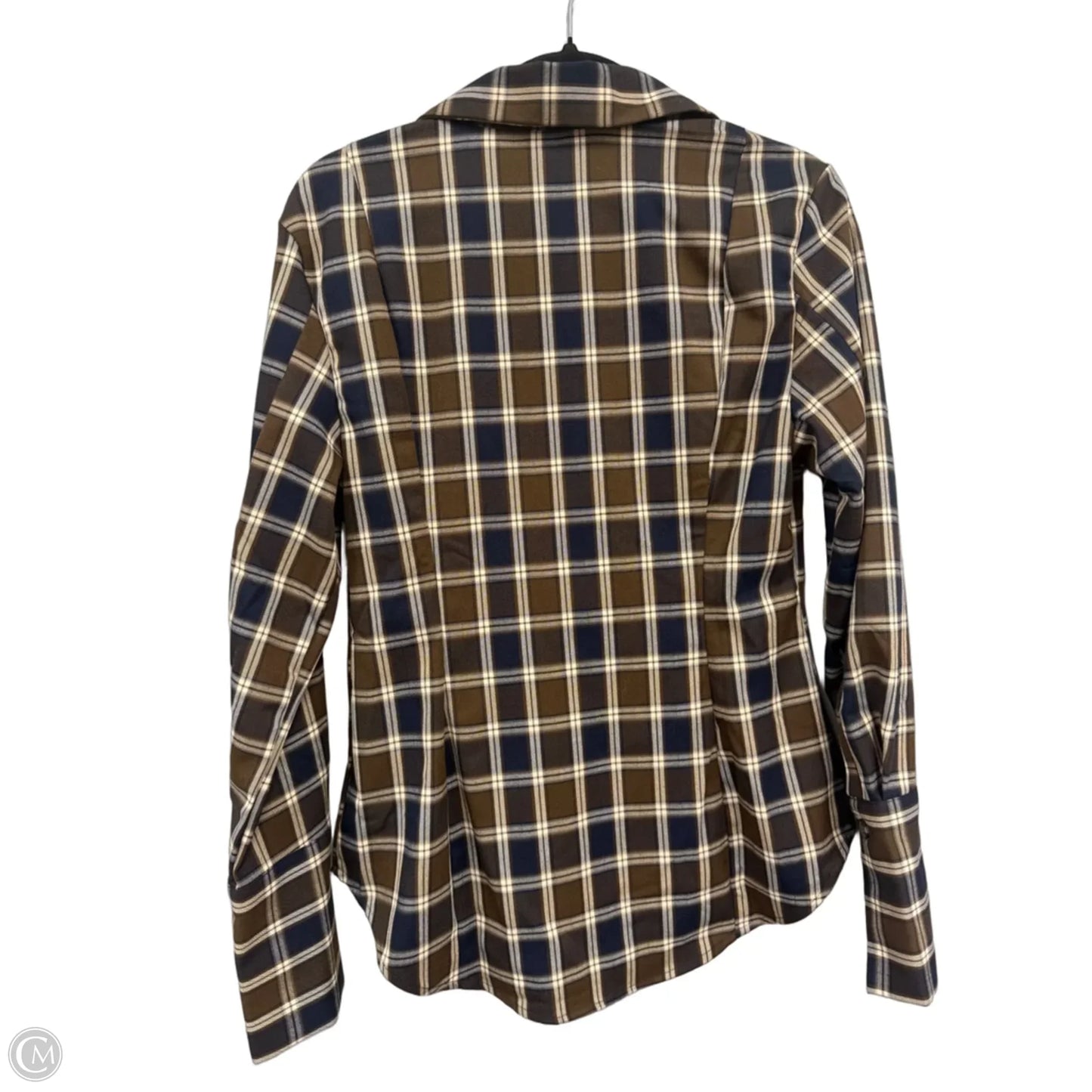 Top Long Sleeve By H&m In Black & Brown, Size: S