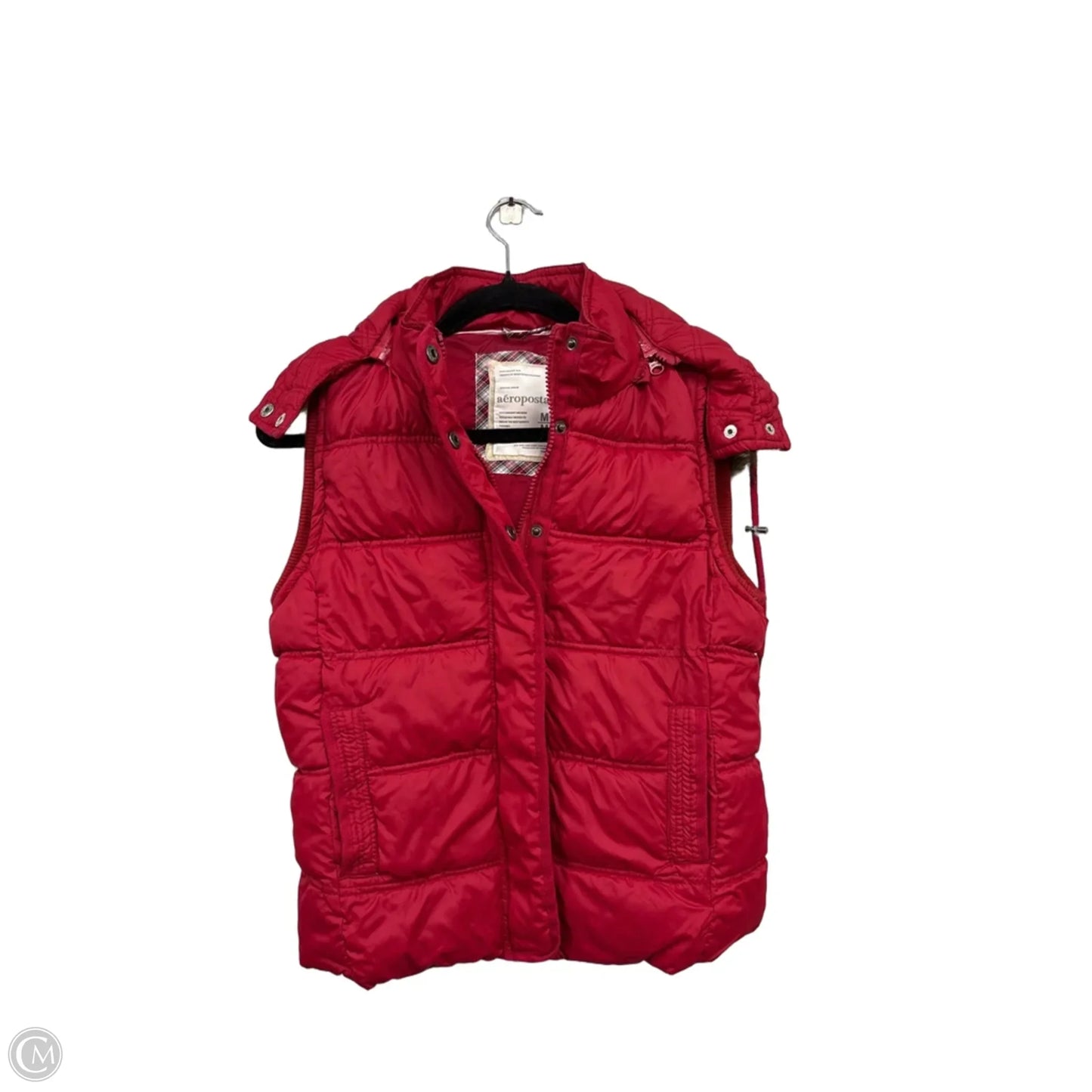 Vest Puffer & Quilted By Aeropostale In Red, Size: M