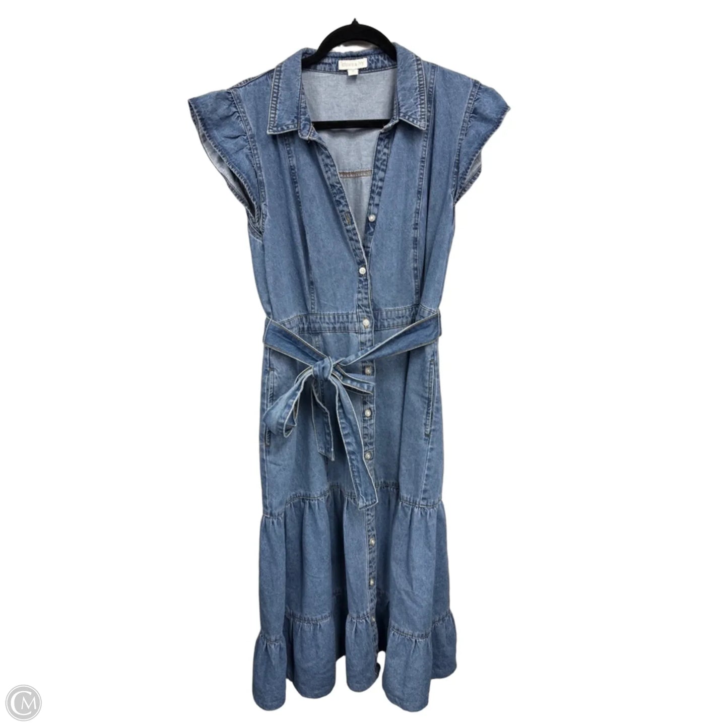 Dress Casual Midi By Crown And Ivy In Blue, Size: 12