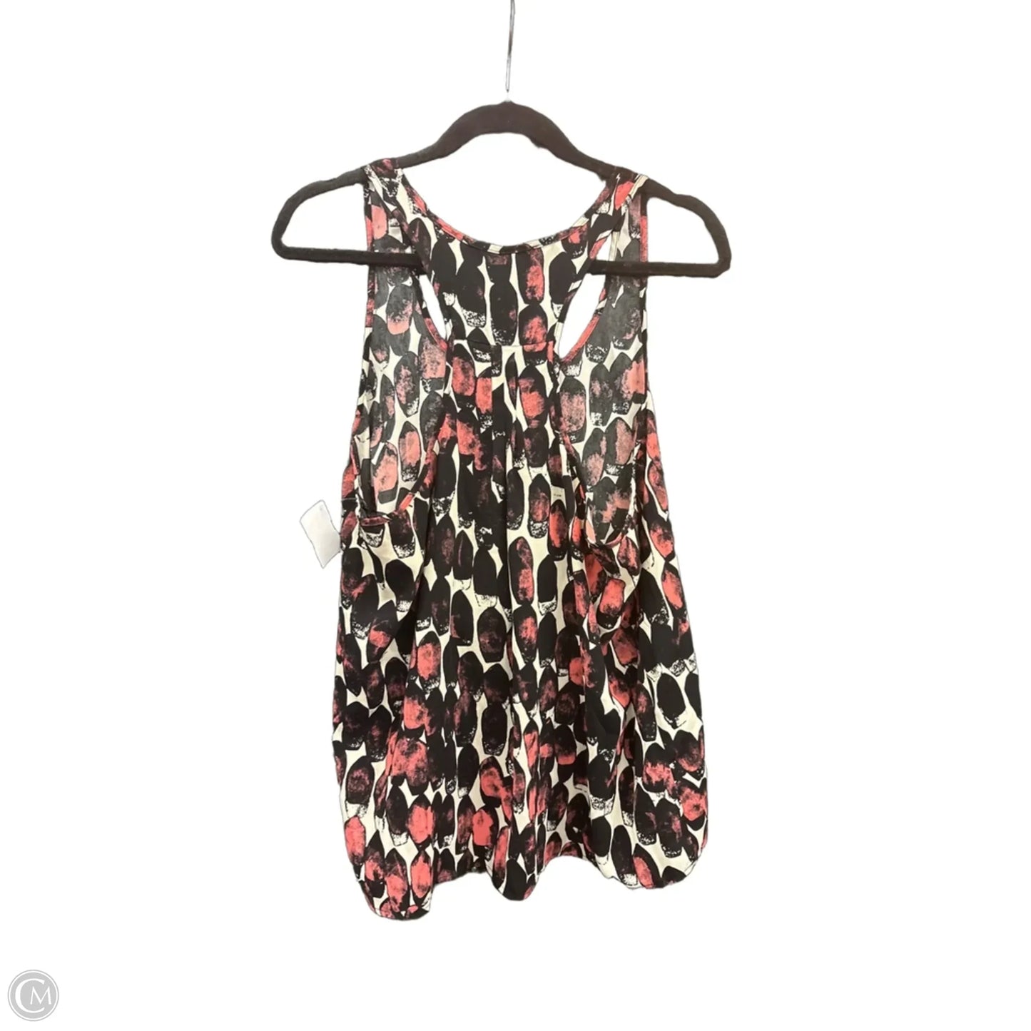 Top Sleeveless By Clothes Mentor In Black & Orange, Size: L