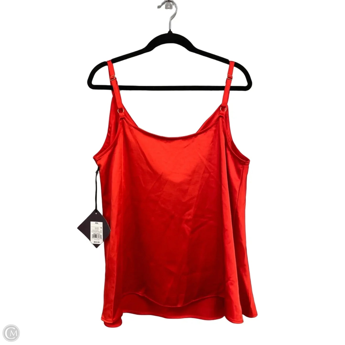 Top Sleeveless By Ava & Viv In Red, Size: Xxl