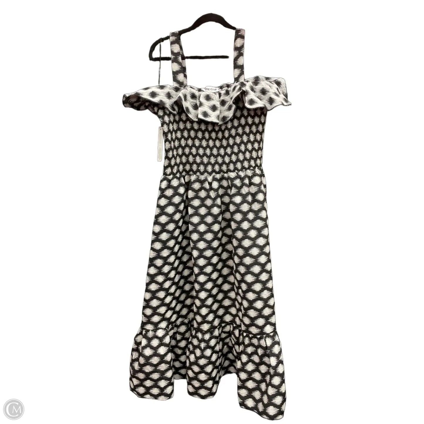 Dress Casual Maxi By Cmb In Black & White, Size: 1x