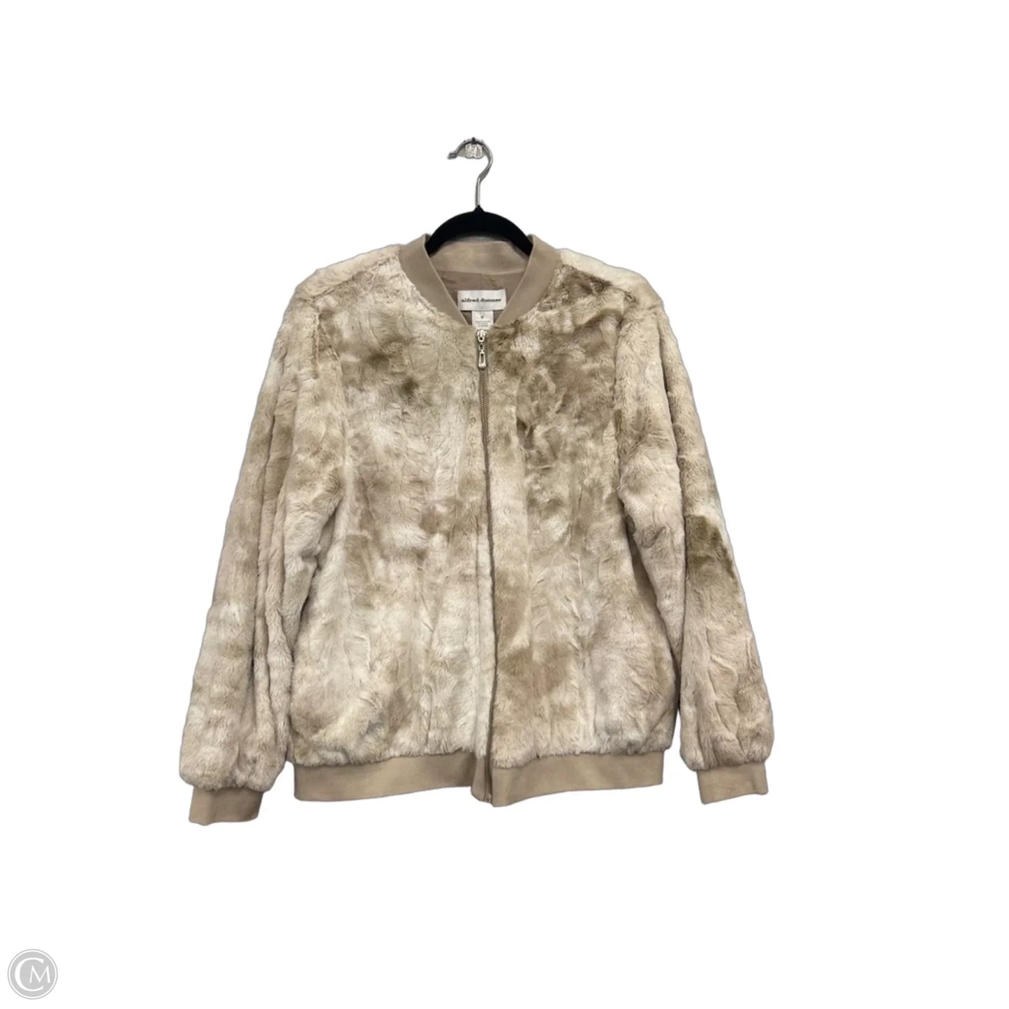 Jacket Faux Fur & Sherpa By Alfred Dunner In Tan, Size: M