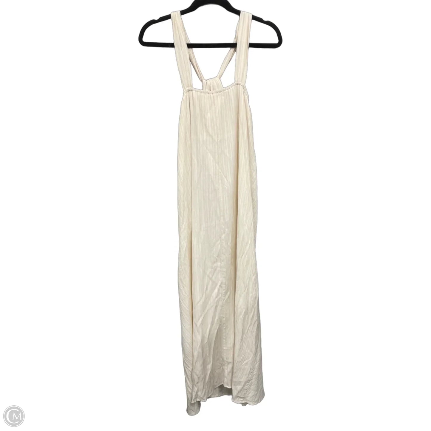 Dress Casual Maxi By Commense In Cream, Size: L