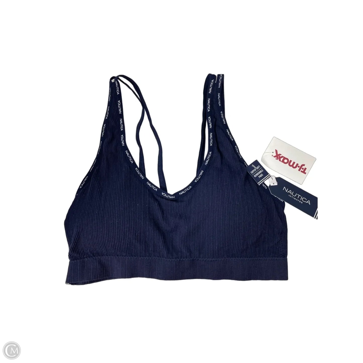Athletic Bra By Nautica In Navy, Size: L