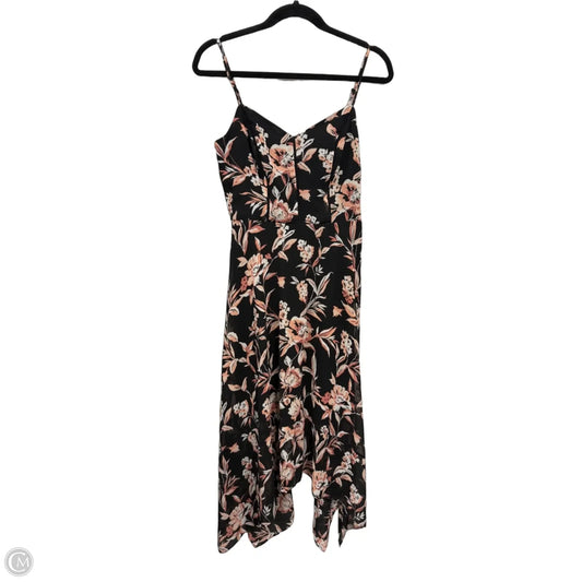 Dress Casual Midi By White House Black Market In Black & Pink, Size: 6