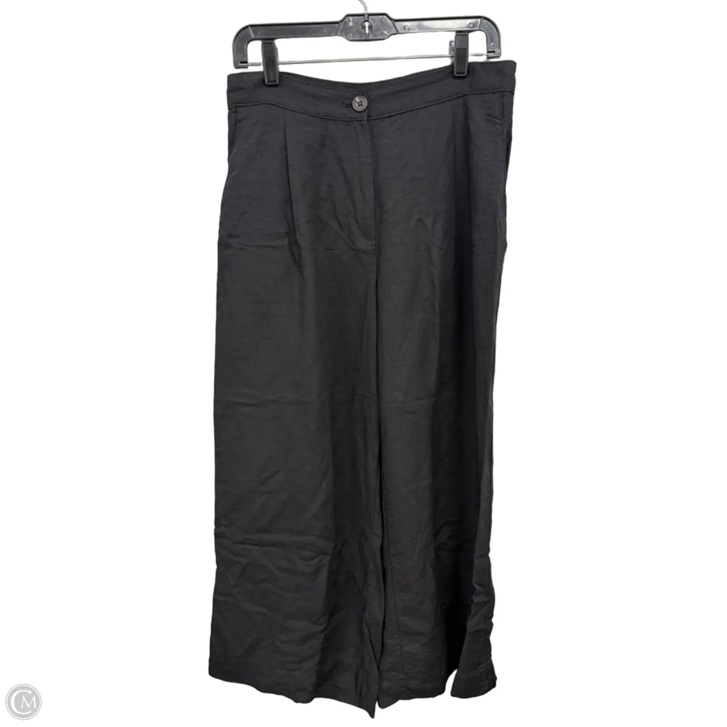 Pants Wide Leg By H&m In Black, Size: 8