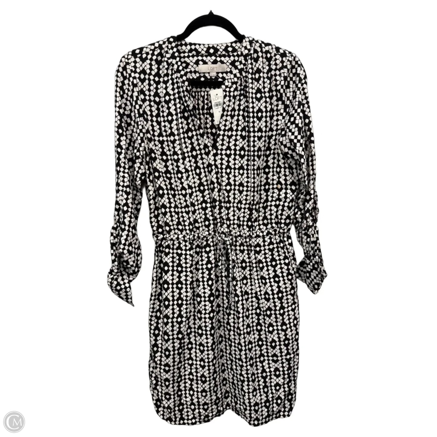 Dress Casual Short By Loft In Black & White, Size: M