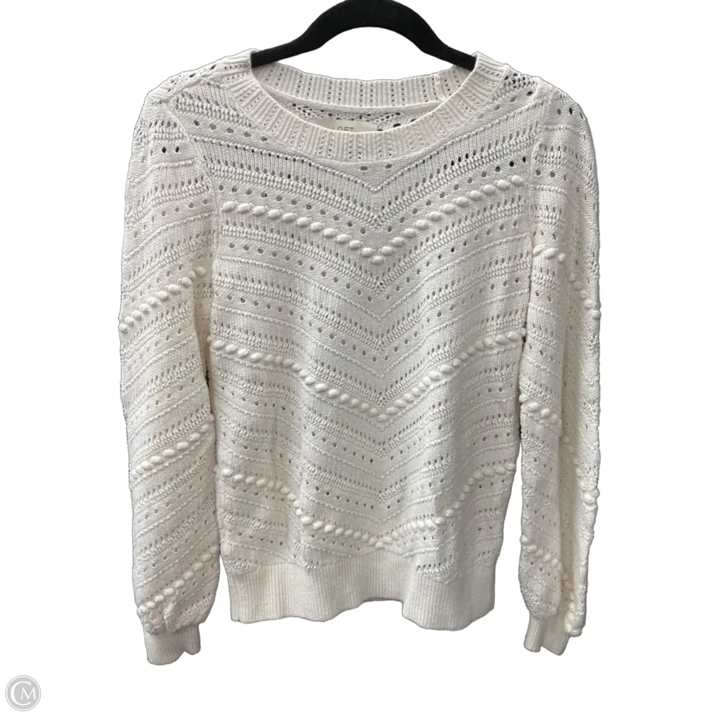 Sweater By Loft In Cream, Size: Xs
