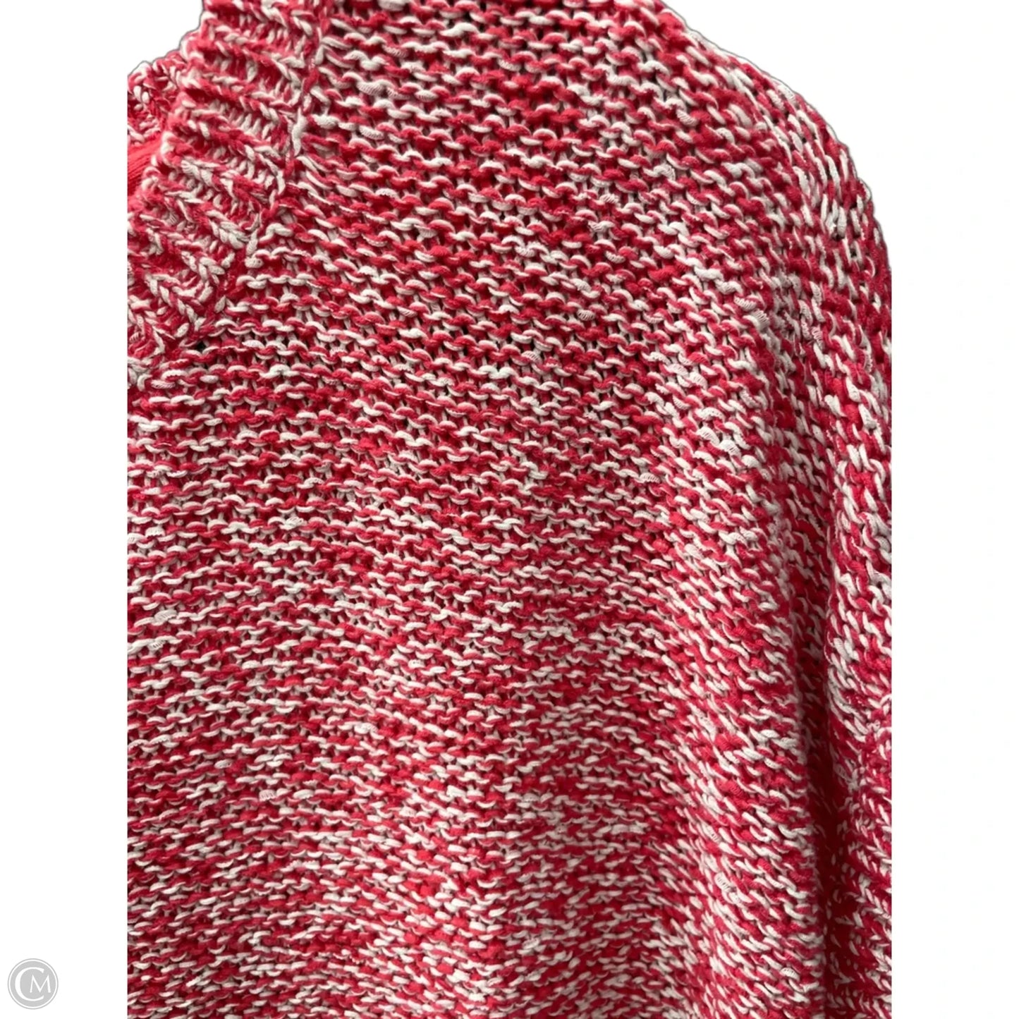 Sweater Short Sleeve By J. Jill In Orange & White, Size: M