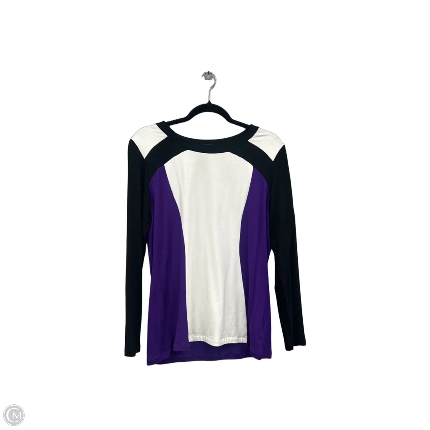 Top Long Sleeve By Clothes Mentor In Black & Purple, Size: 10