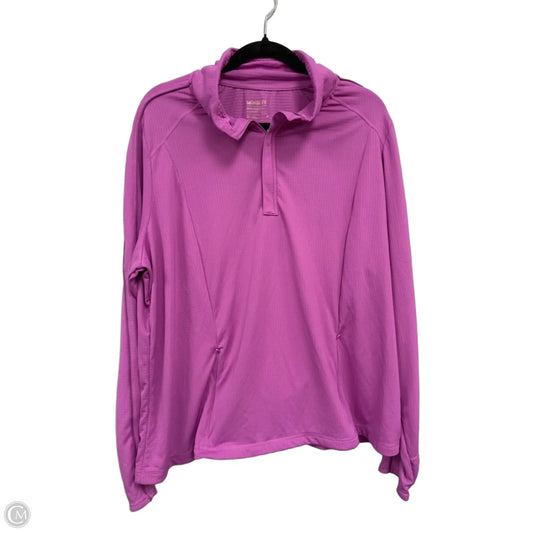 Athletic Jacket By Mondetta In Pink, Size: 2x