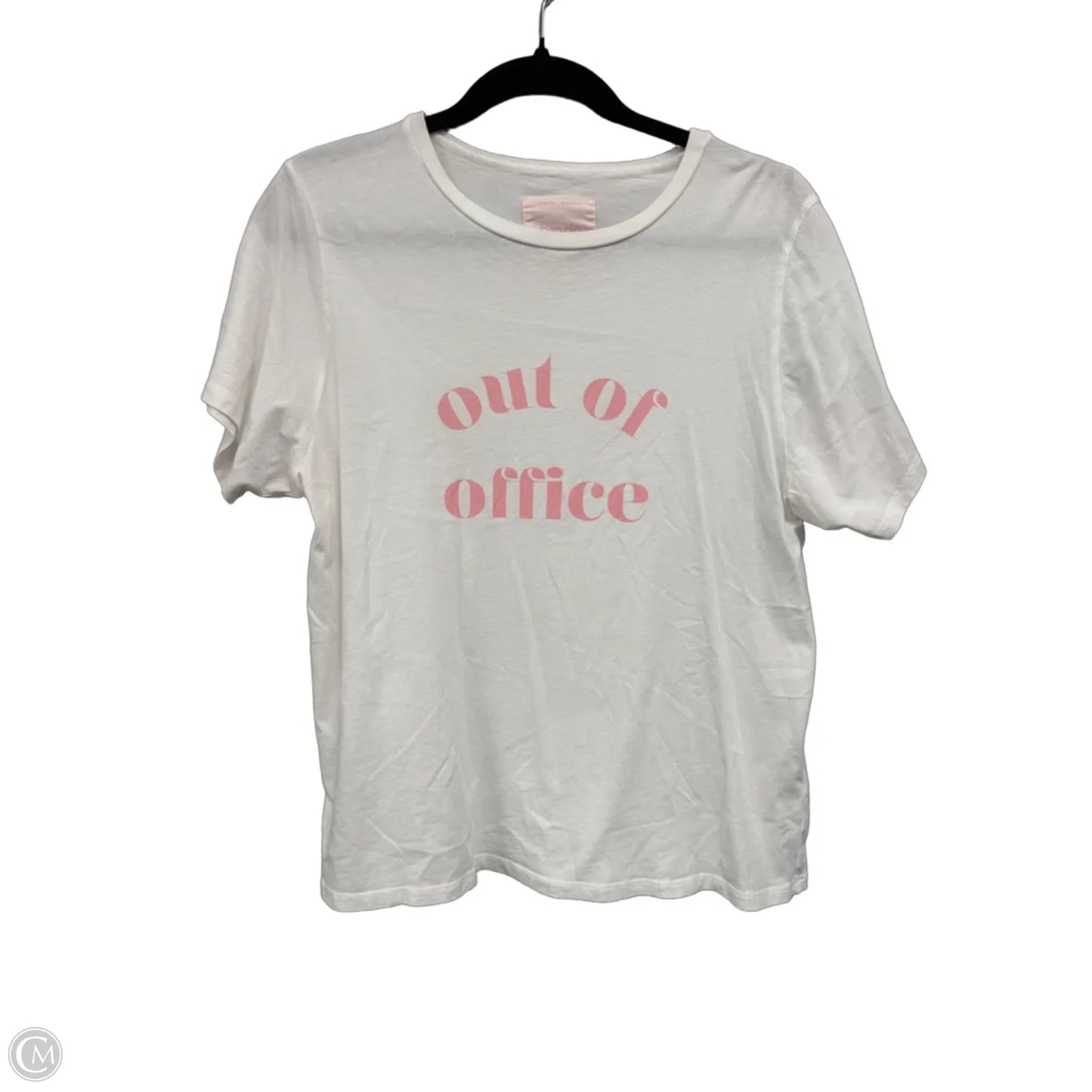 Top Short Sleeve Basic By Banana Republic In White, Size: M