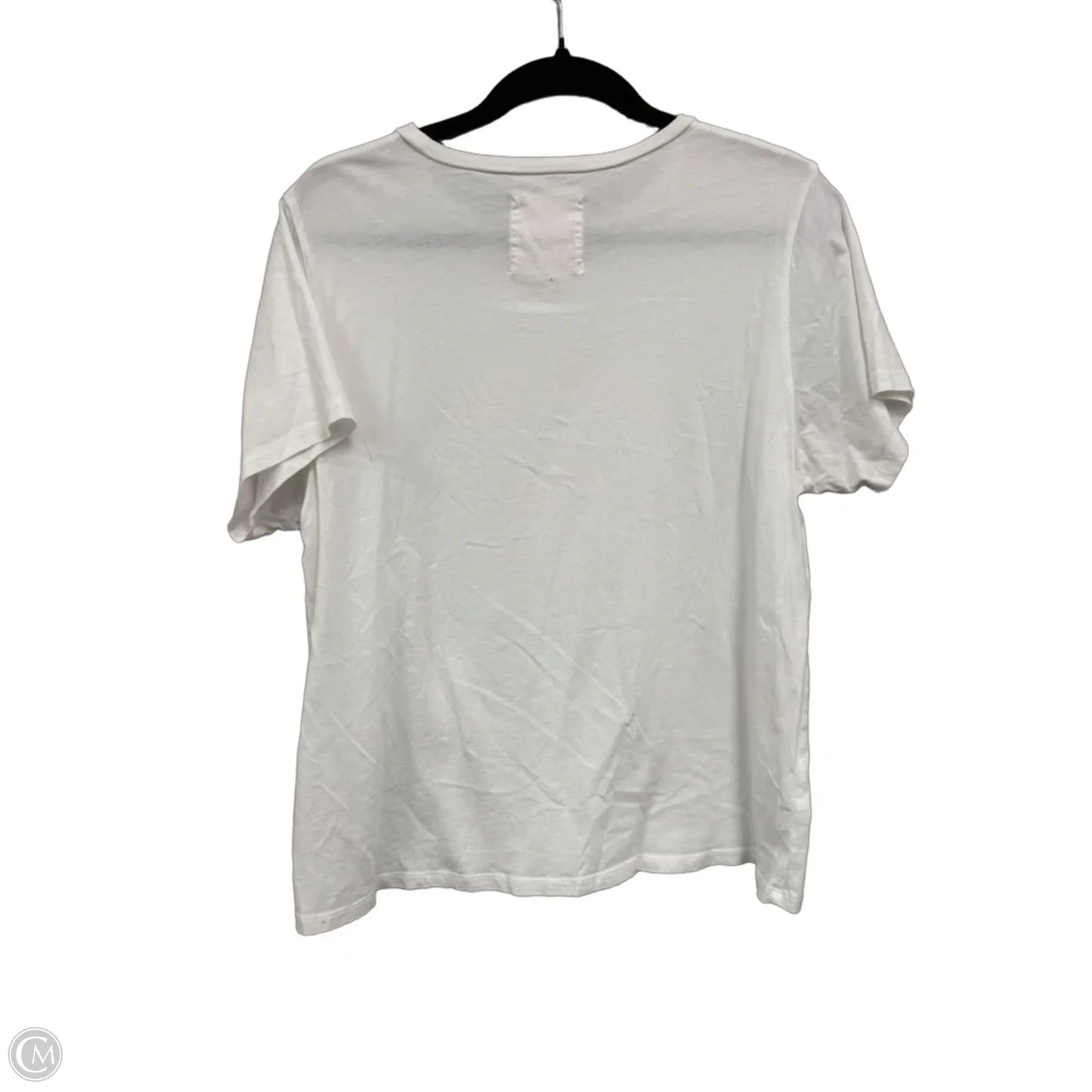 Top Short Sleeve Basic By Banana Republic In White, Size: M