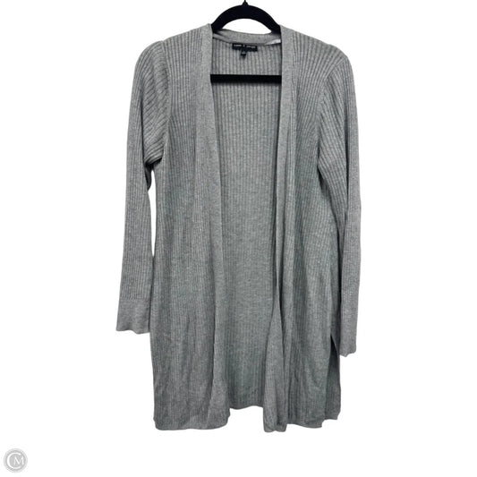 Sweater Cardigan By Cable And Gauge In Grey, Size: Xl