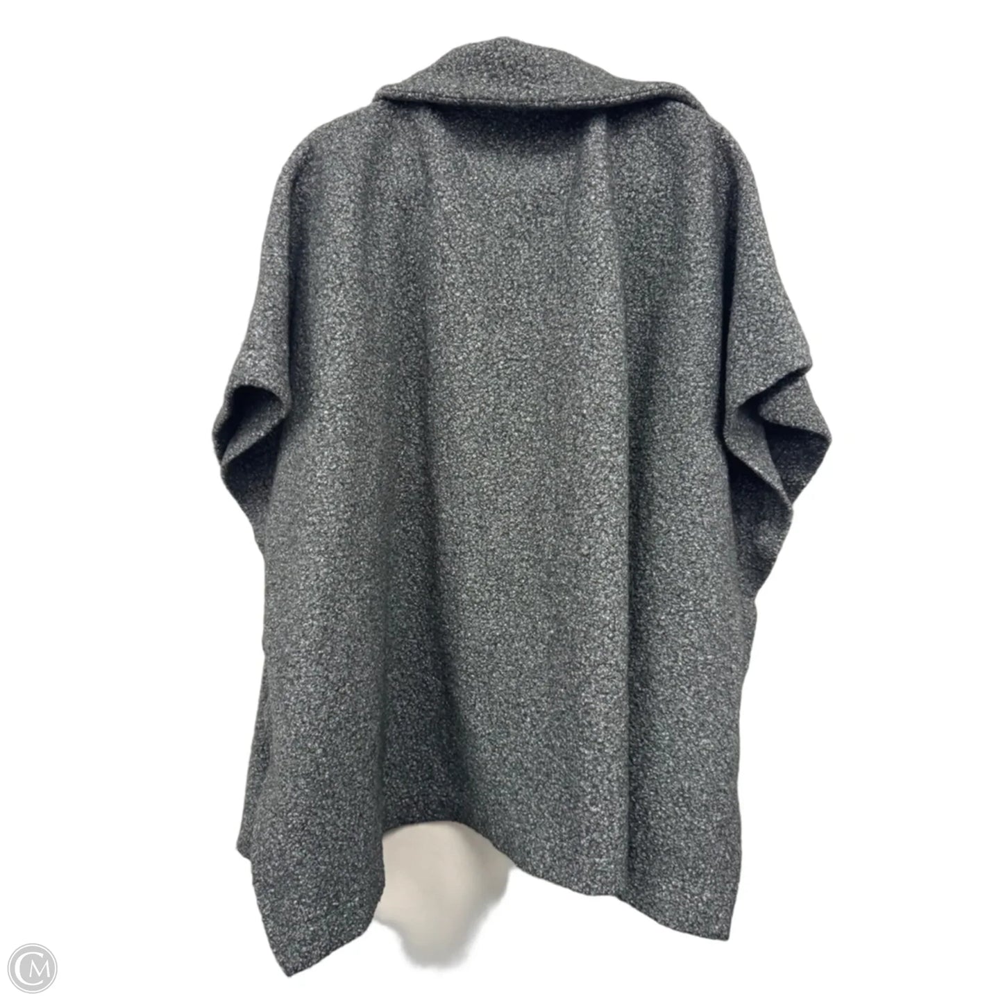 Poncho By Clothes Mentor In Grey, Size: S