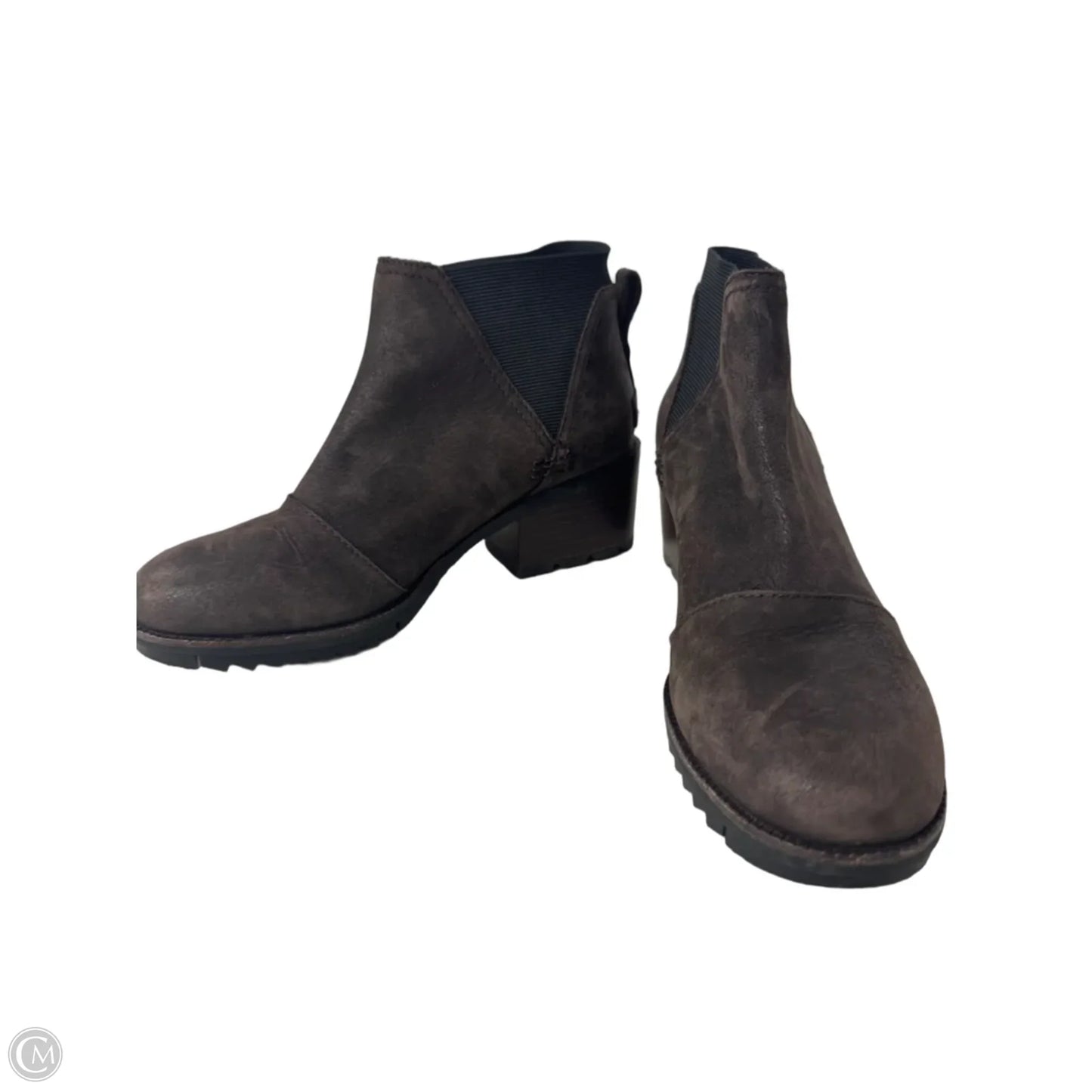 Boots Ankle Heels By Sorel In Brown, Size: 7