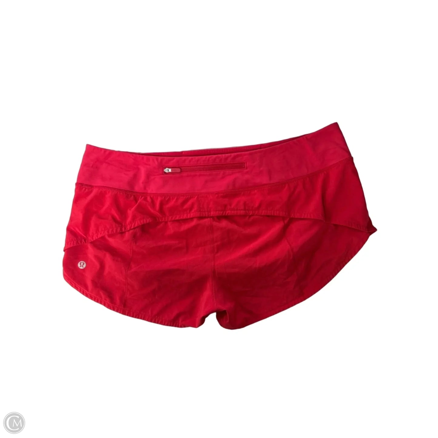 Athletic Shorts By Lululemon In Red, Size: 10