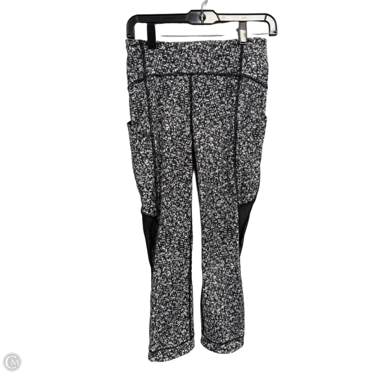 Athletic Leggings By Lululemon In Black & White, Size: 4