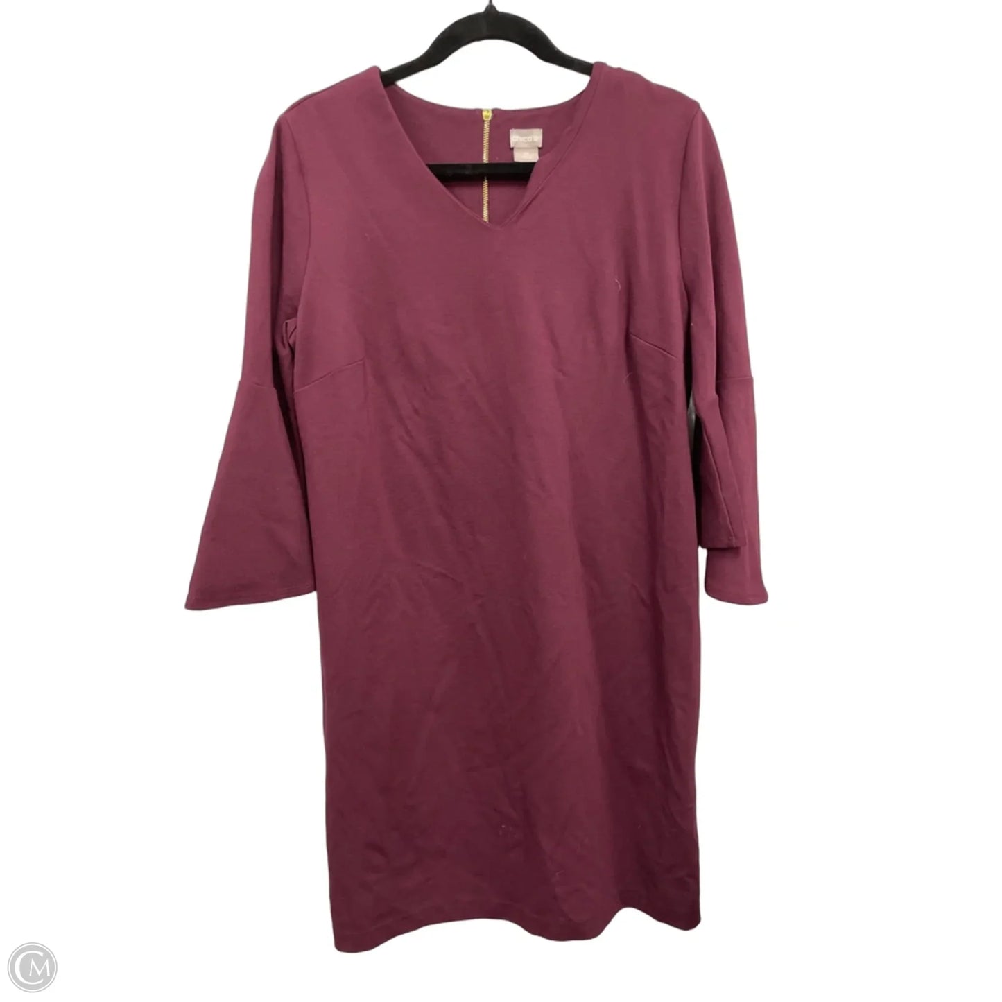 Dress Casual Short By Chicos In Maroon, Size: 8p