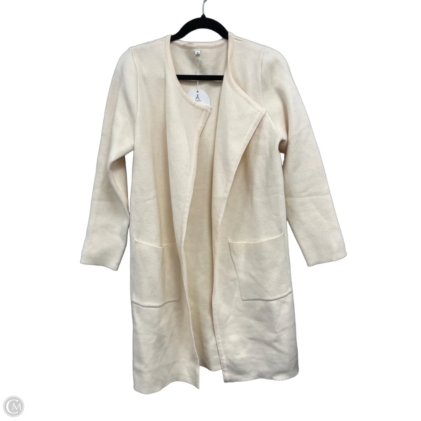 Cardigan By Clothes Mentor In Cream, Size: M