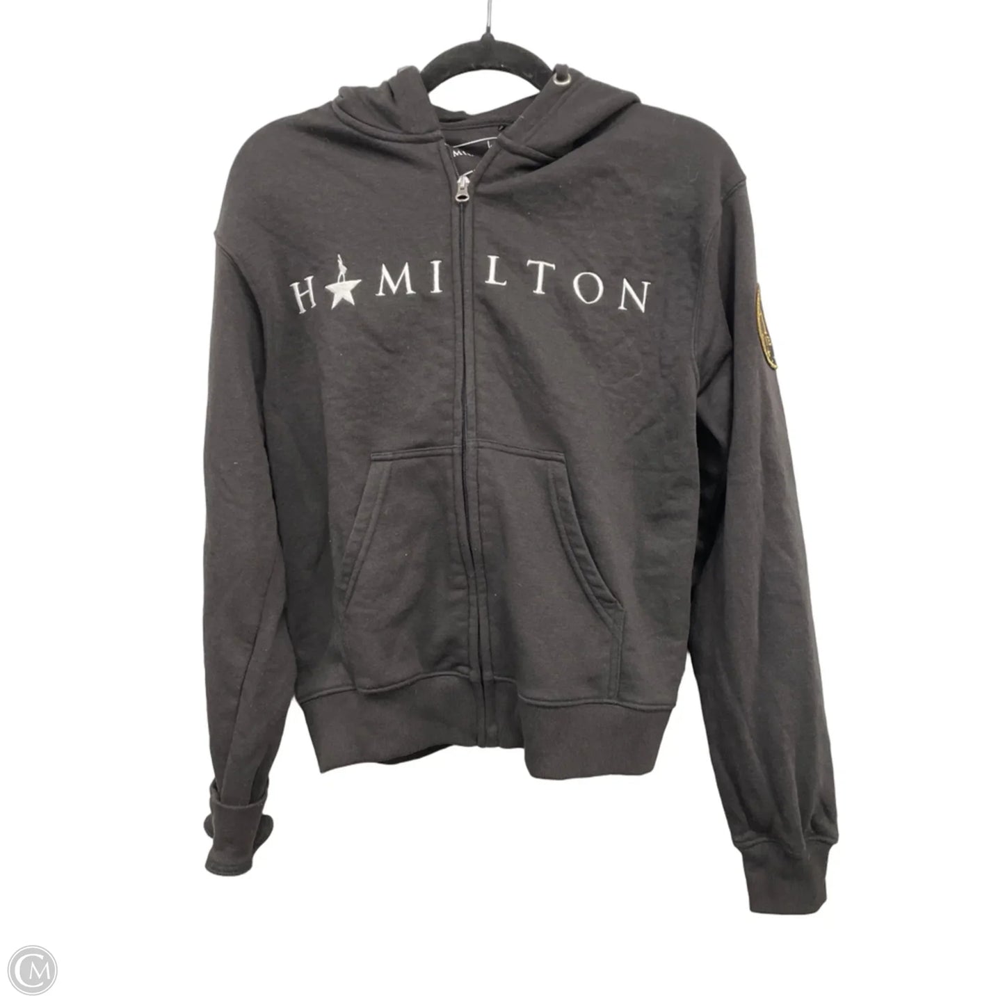 Sweatshirt Hoodie By Clothes Mentor In Black, Size: S