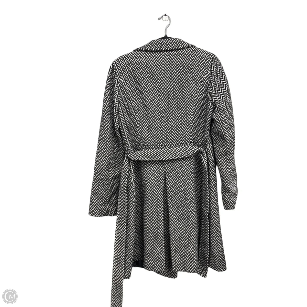 Coat Other By Express In Black & White, Size: M