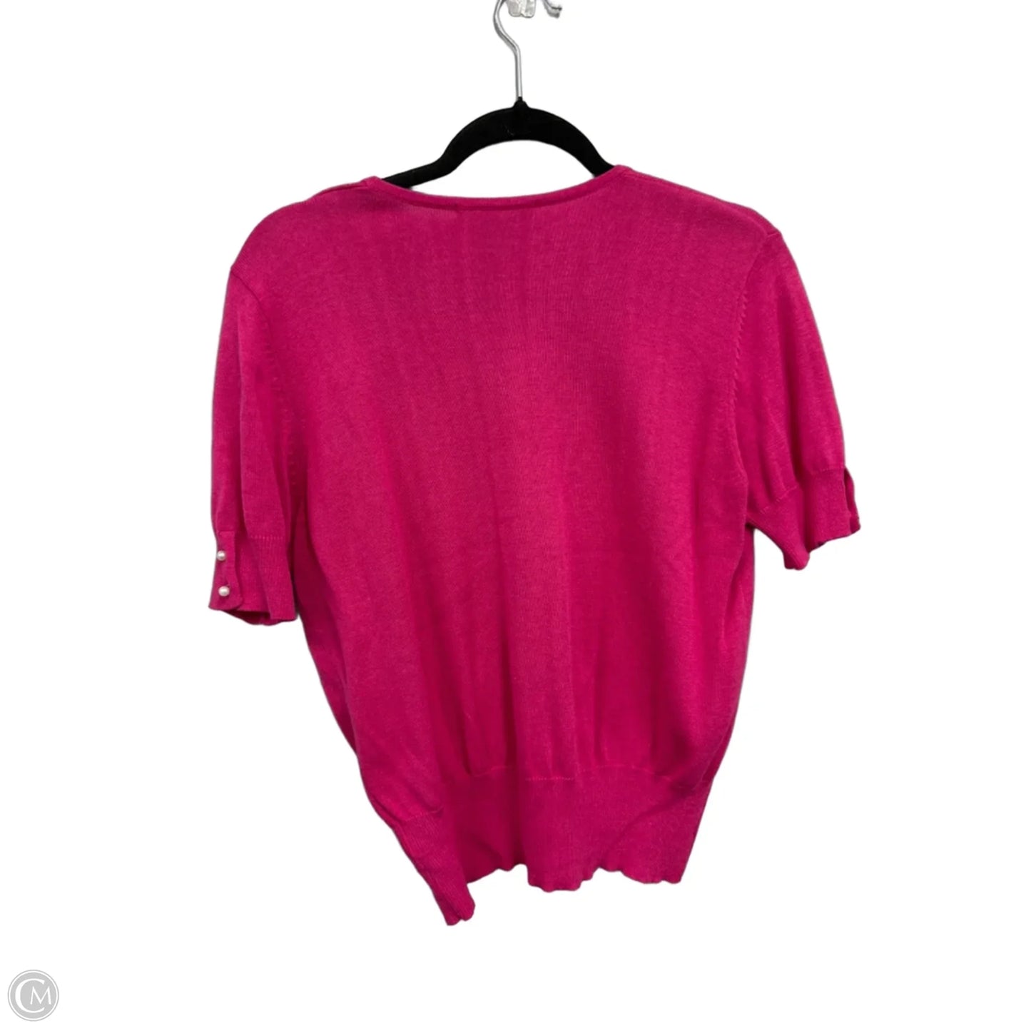 Sweater Cardigan By Evan-picone In Pink, Size: L