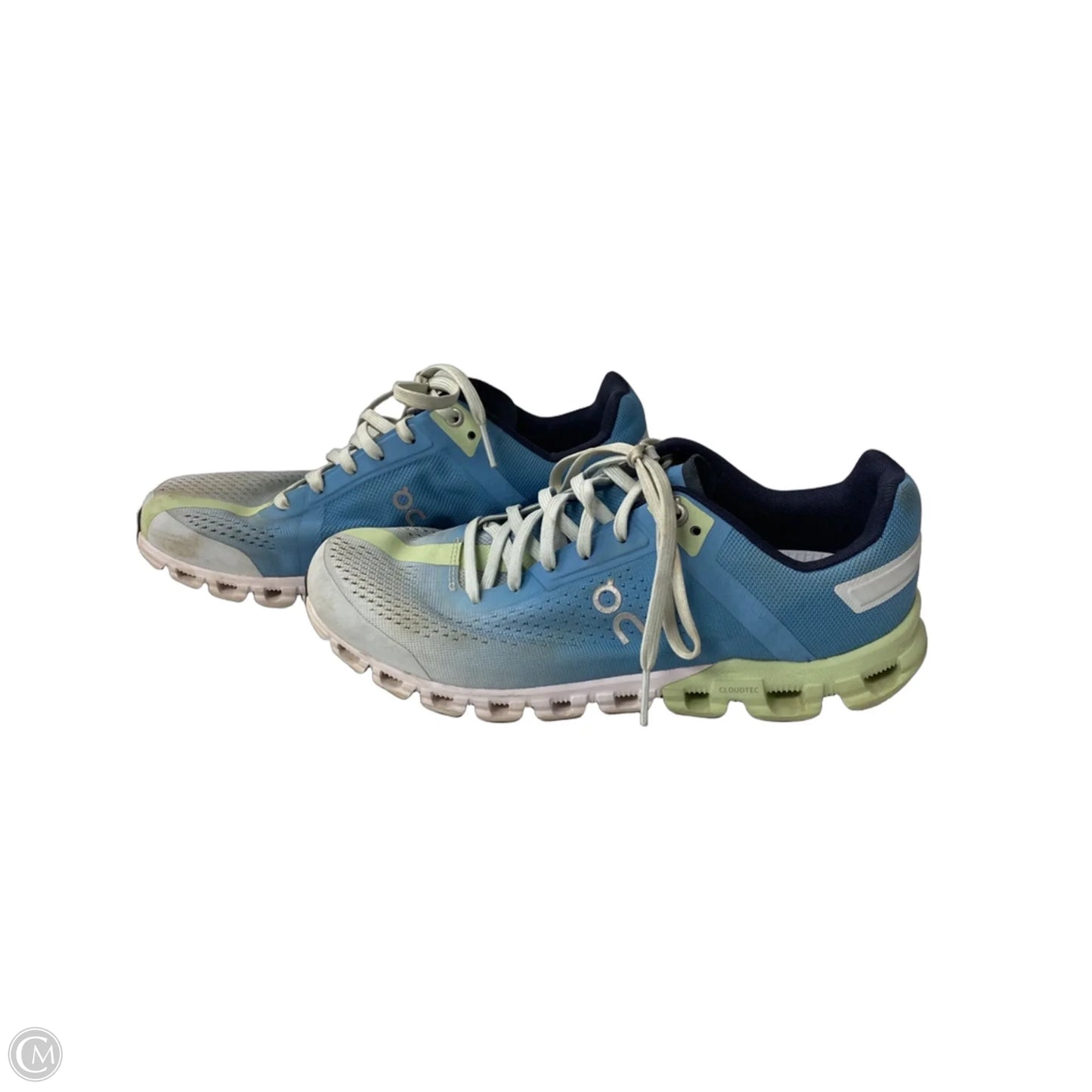 Shoes Athletic By On Cloud In Blue & Green, Size: 8