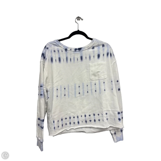 Sweatshirt Crewneck By Universal Thread In Blue & White, Size: L