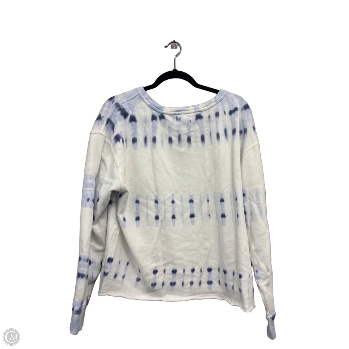 Sweatshirt Crewneck By Universal Thread In Blue & White, Size: L