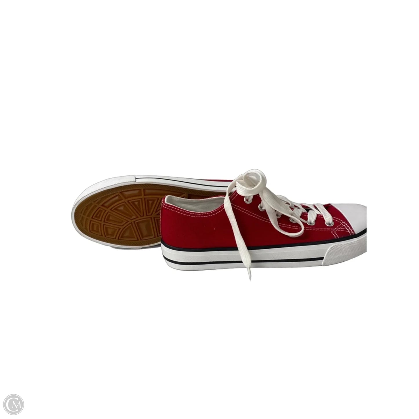 Shoes Sneakers By Clothes Mentor In Red & White, Size: 8