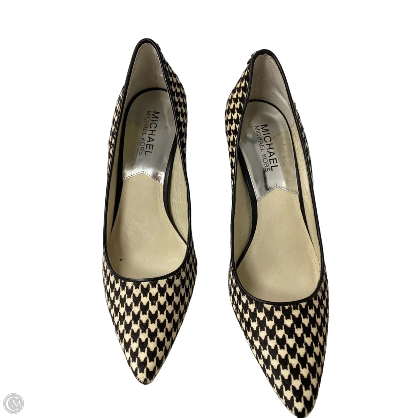 Shoes Heels Stiletto By Michael By Michael Kors In Black & Cream, Size: 7.5