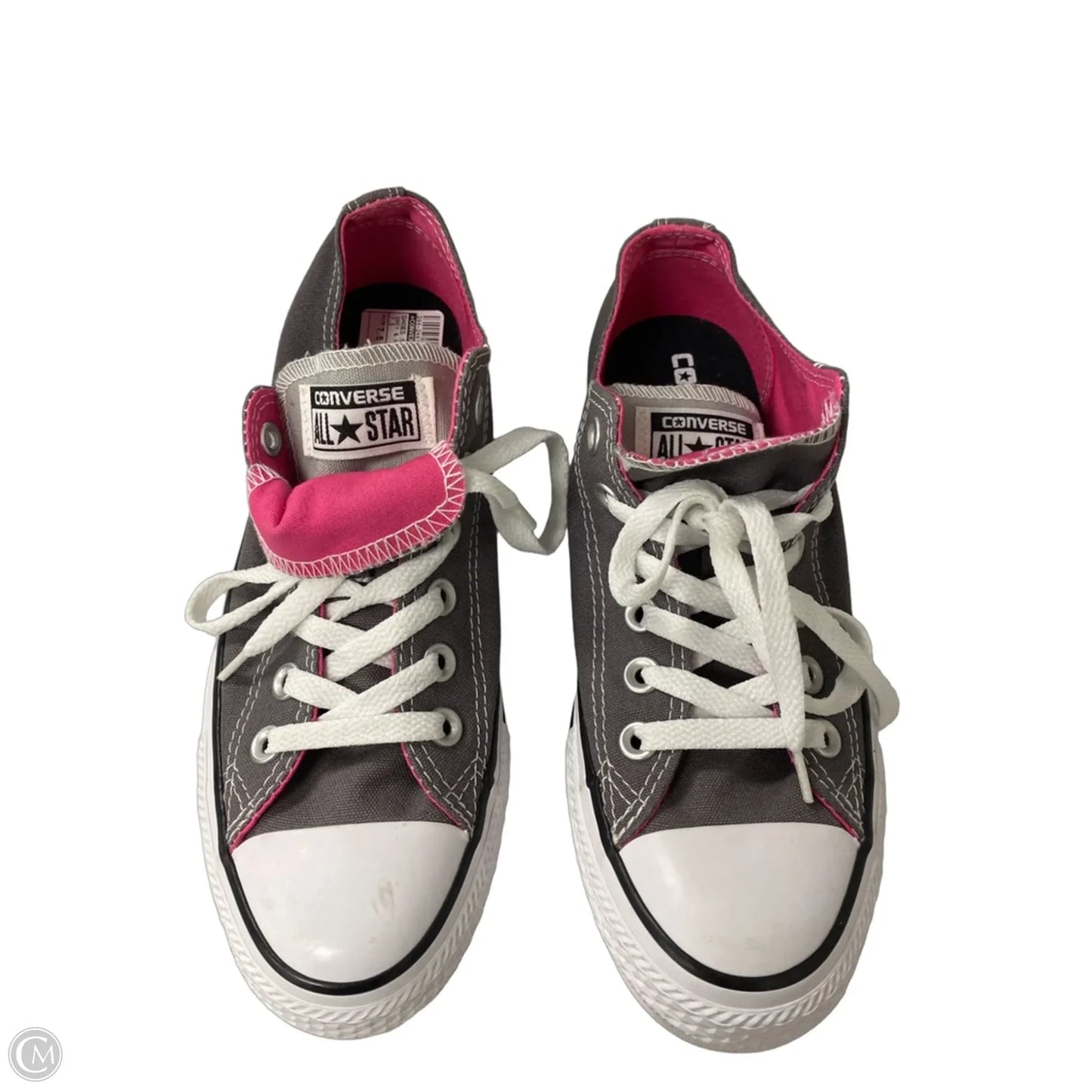 Shoes Sneakers By Converse In Grey & Pink, Size: 7.5