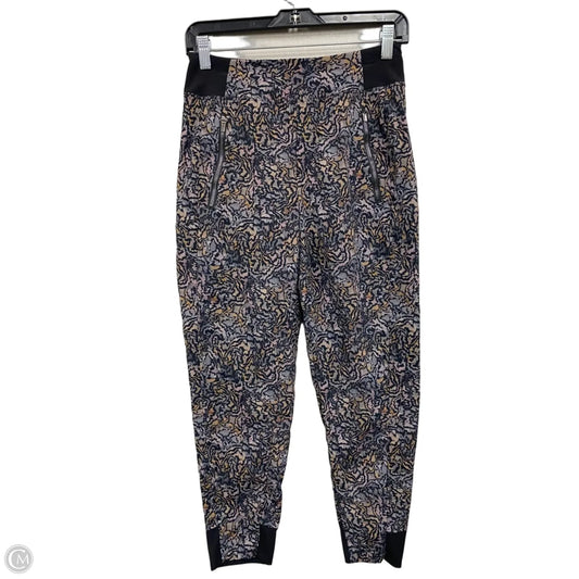 Athletic Leggings By Athleta In Black & Grey, Size: 0p