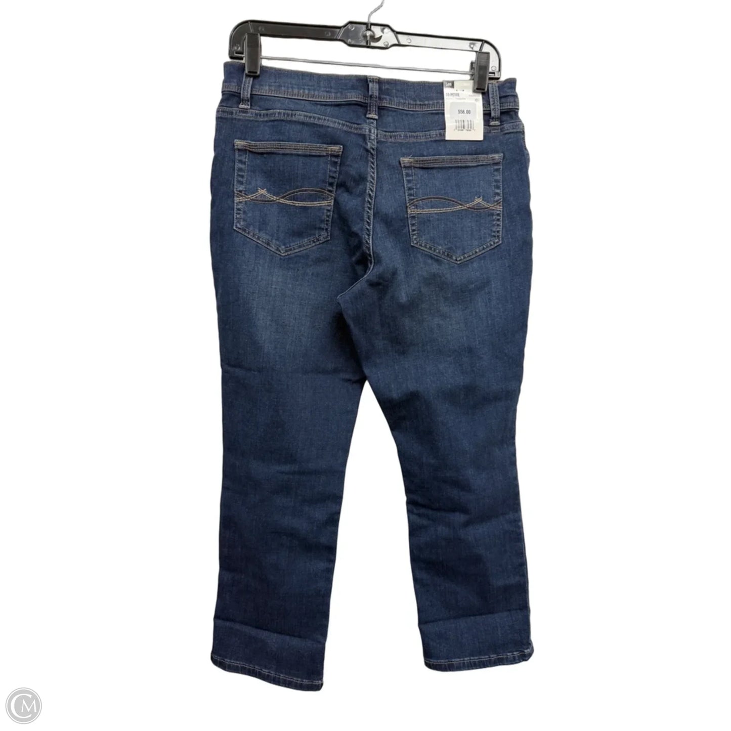 Jeans Cropped By Lee In Blue, Size: 10p