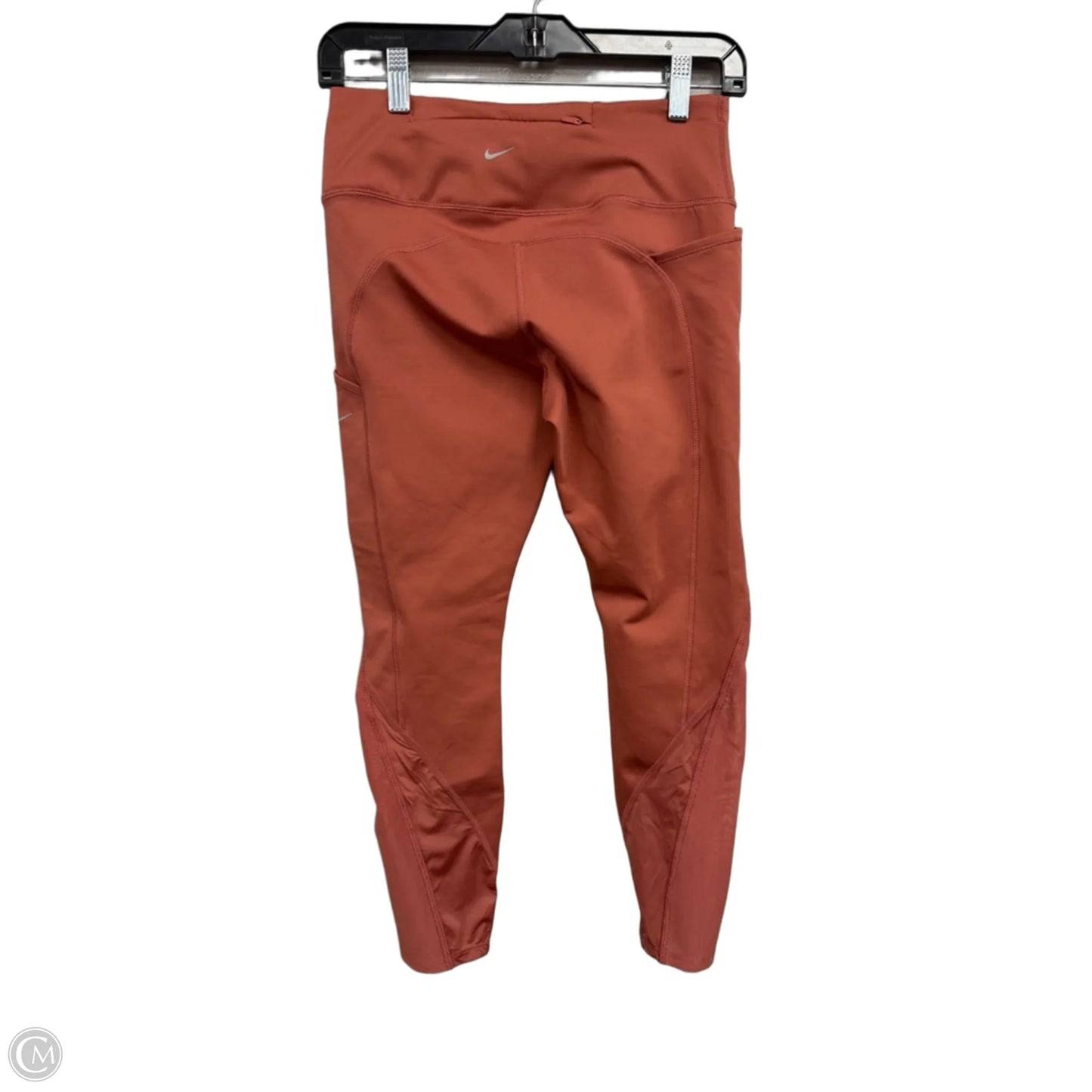 Athletic Leggings By Nike Apparel In Coral, Size: M
