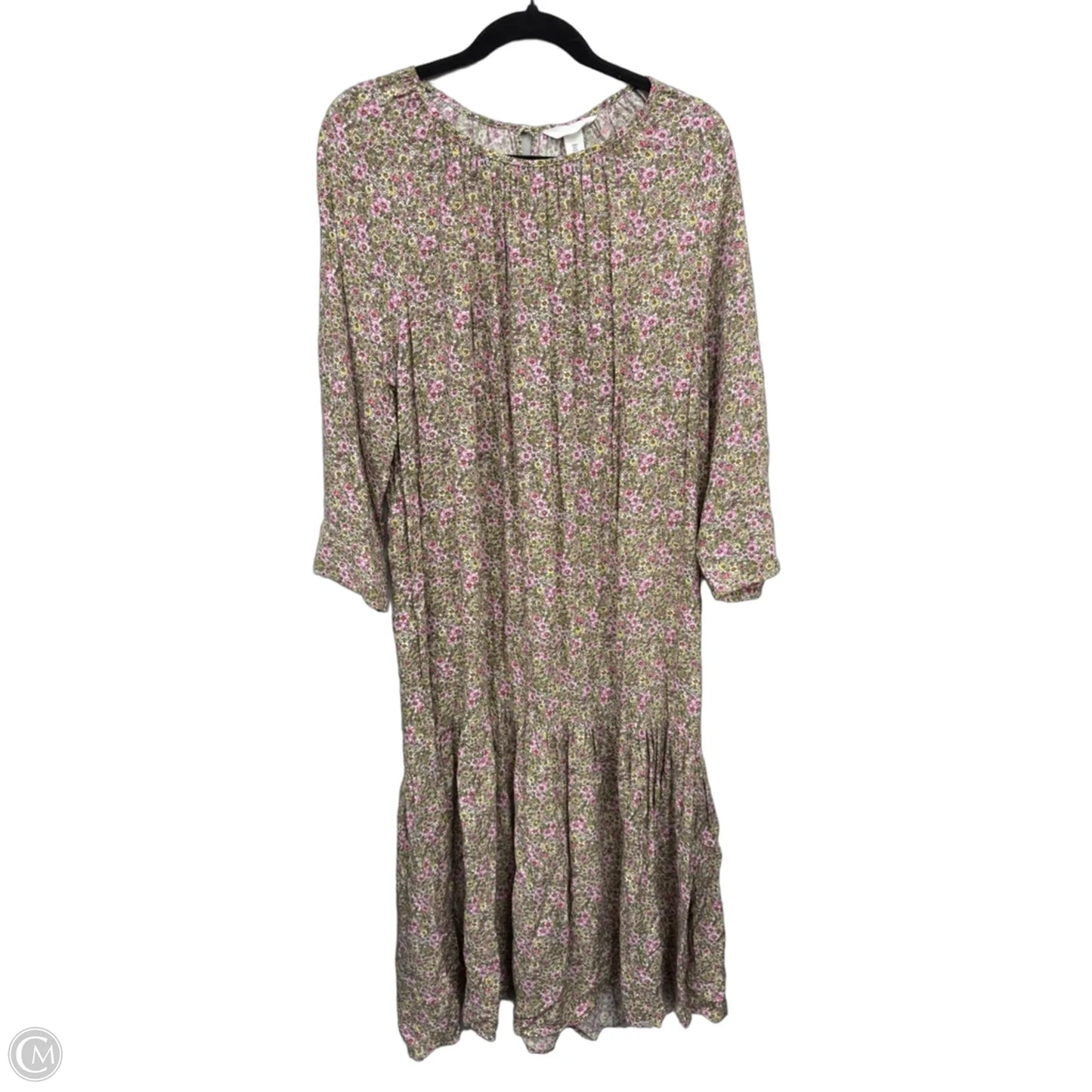 Dress Casual Maxi By H&m In Pink & Yellow, Size: S