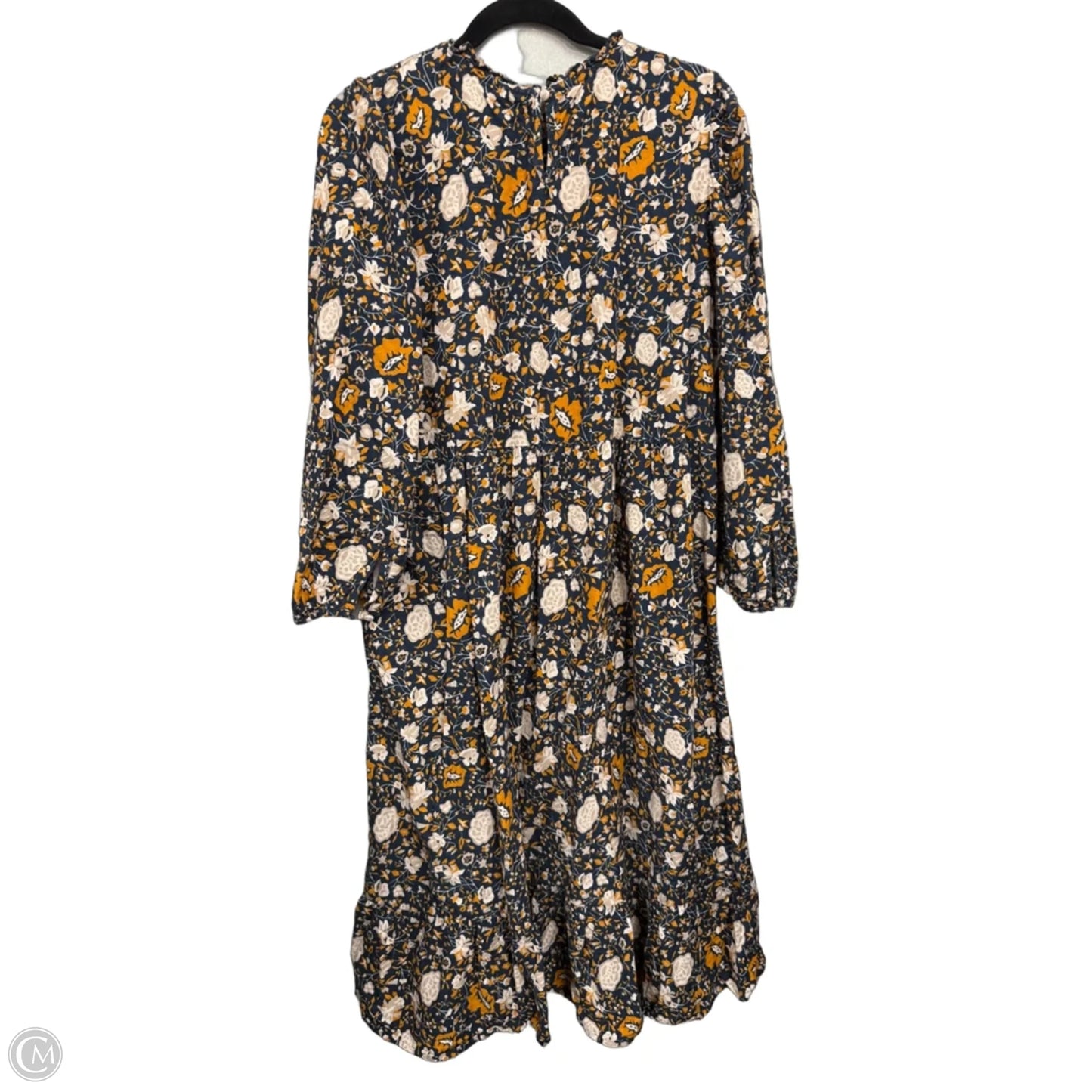 Dress Casual Midi By Universal Thread In Black & Orange, Size: Xl