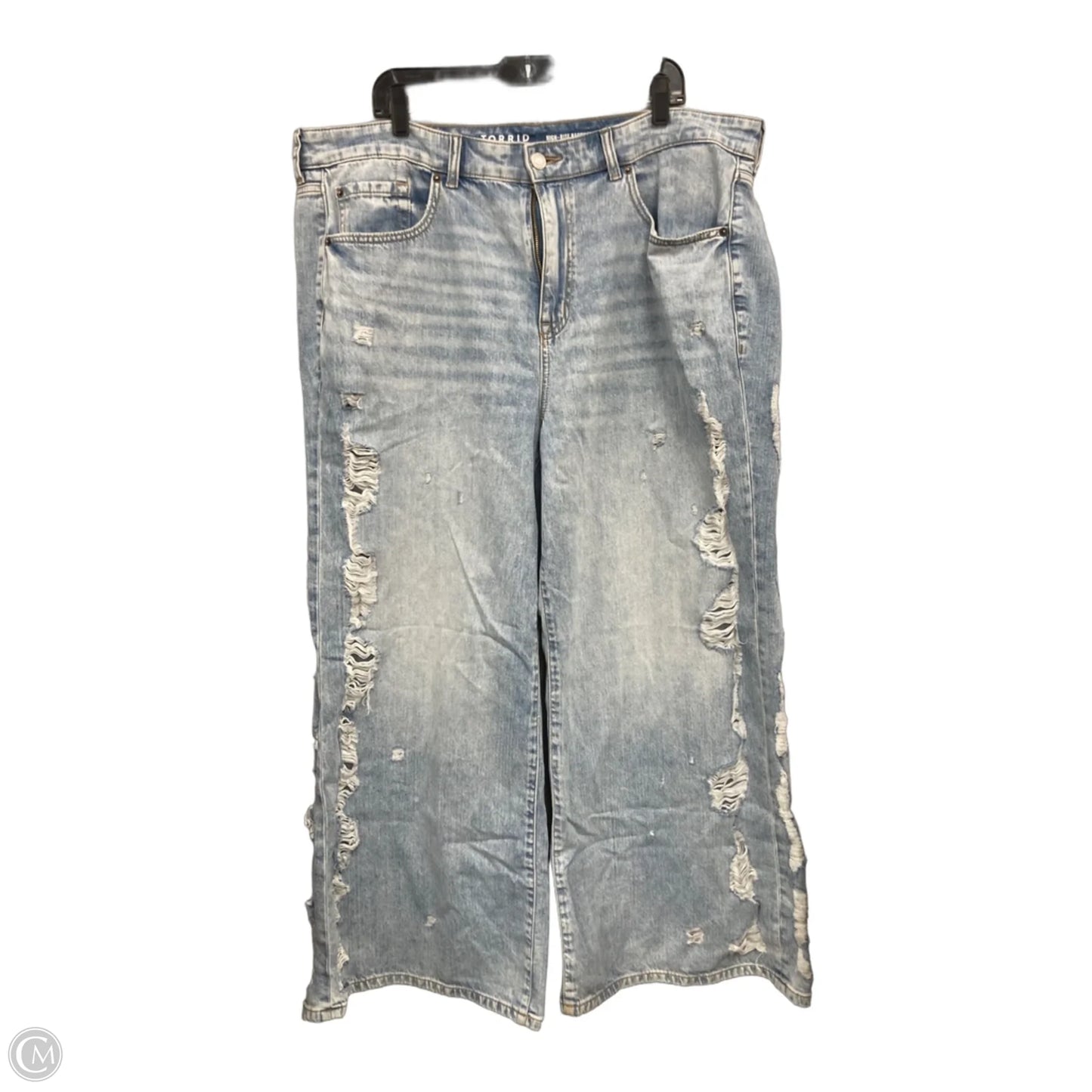 Jeans Wide Leg By Torrid In Blue, Size: 18
