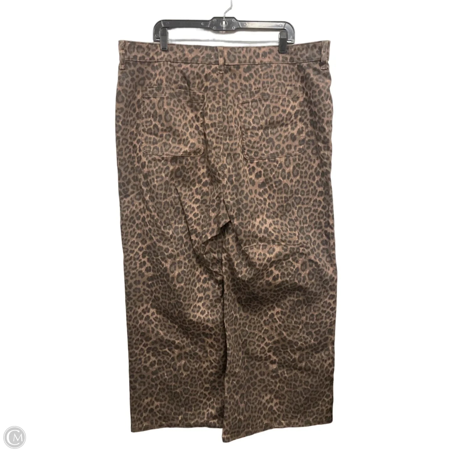 Jeans Wide Leg By Torrid In Black & Brown, Size: 20