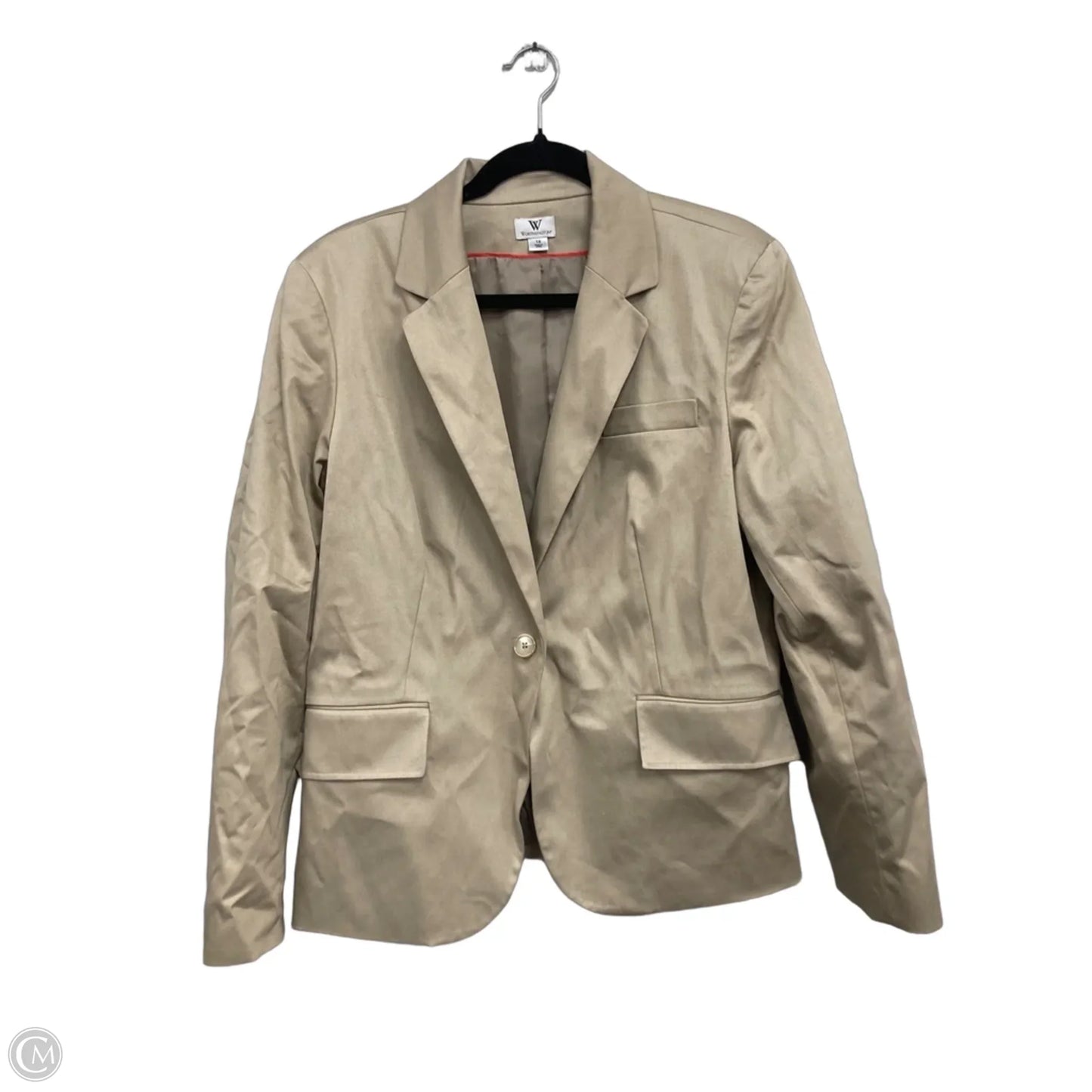Blazer By Worthington In Tan, Size: 18