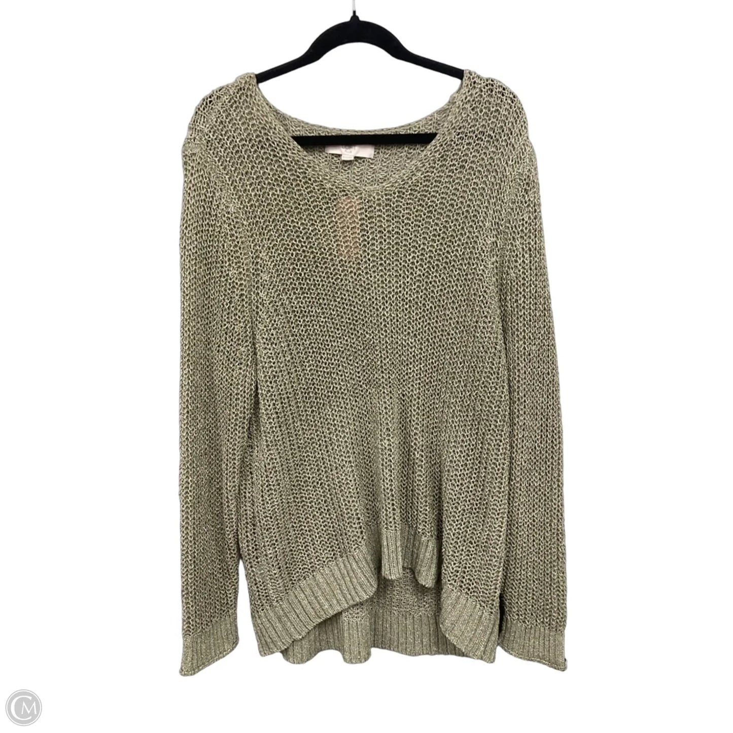 Sweater By Loft In Green, Size: 22