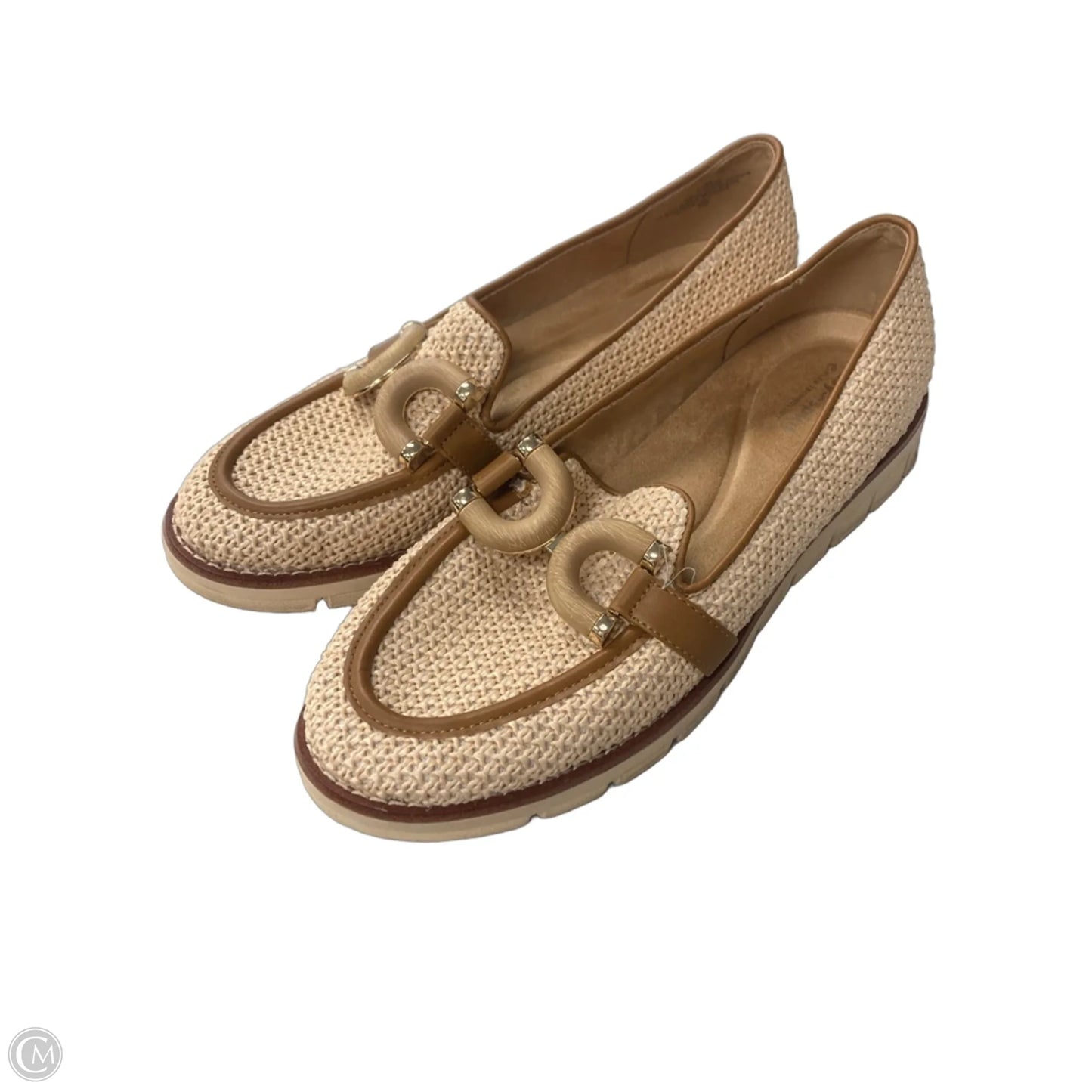 Shoes Flats By Easy Spirit In Brown & Tan, Size: 10