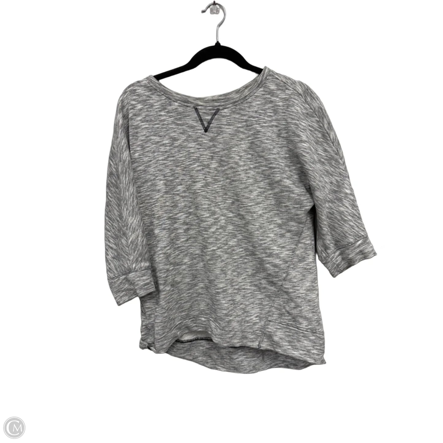 Sweatshirt Crewneck By Loft In Grey, Size: S