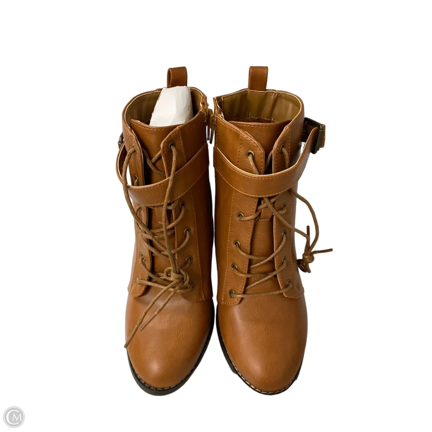 Boots Ankle Flats By Shoedazzle In Copper, Size: 7.5