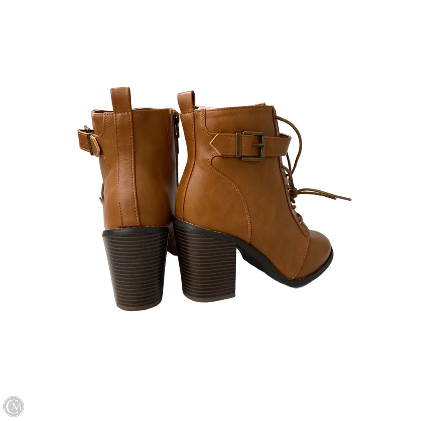 Boots Ankle Flats By Shoedazzle In Copper, Size: 7.5