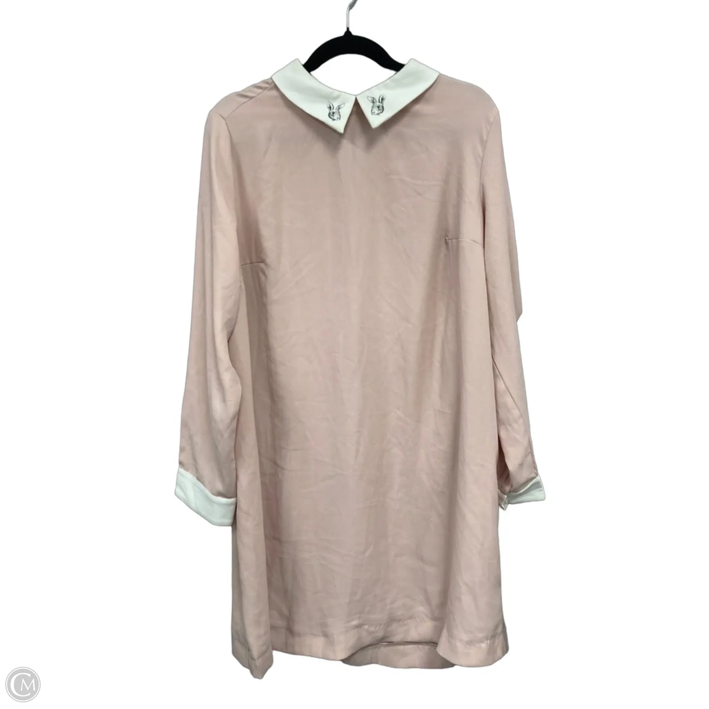 Dress Designer By Victoria Beckham In Cream & Pink, Size: 1x